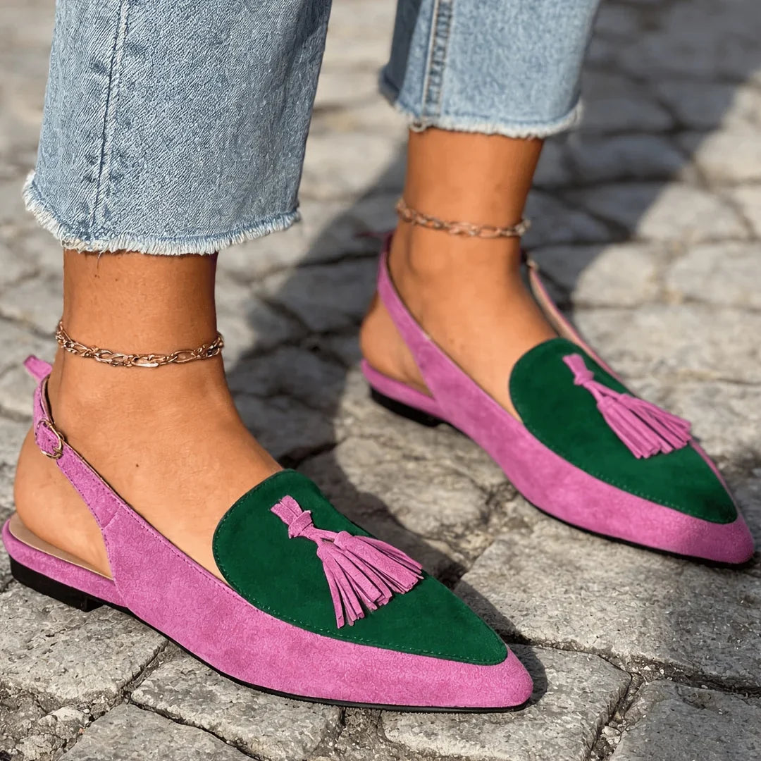 Marisa | Backless Tassel Mules