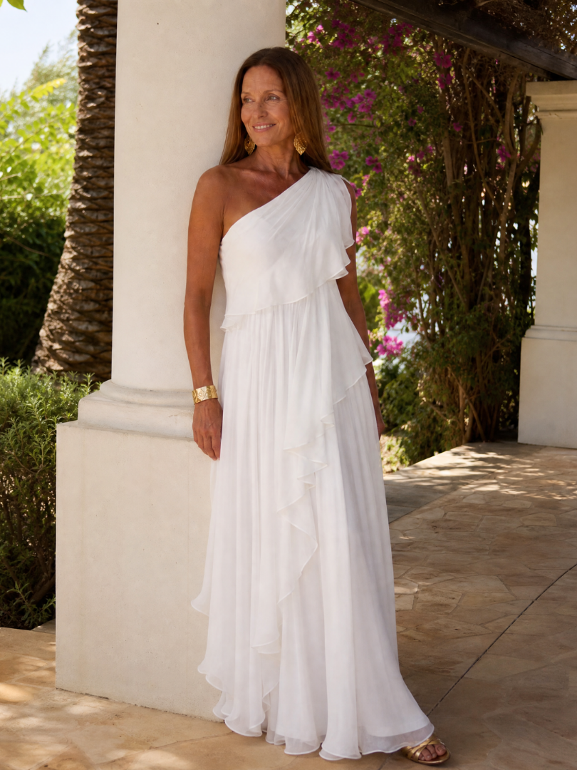 Tracey | Cascading Ruffle Maxi Dress