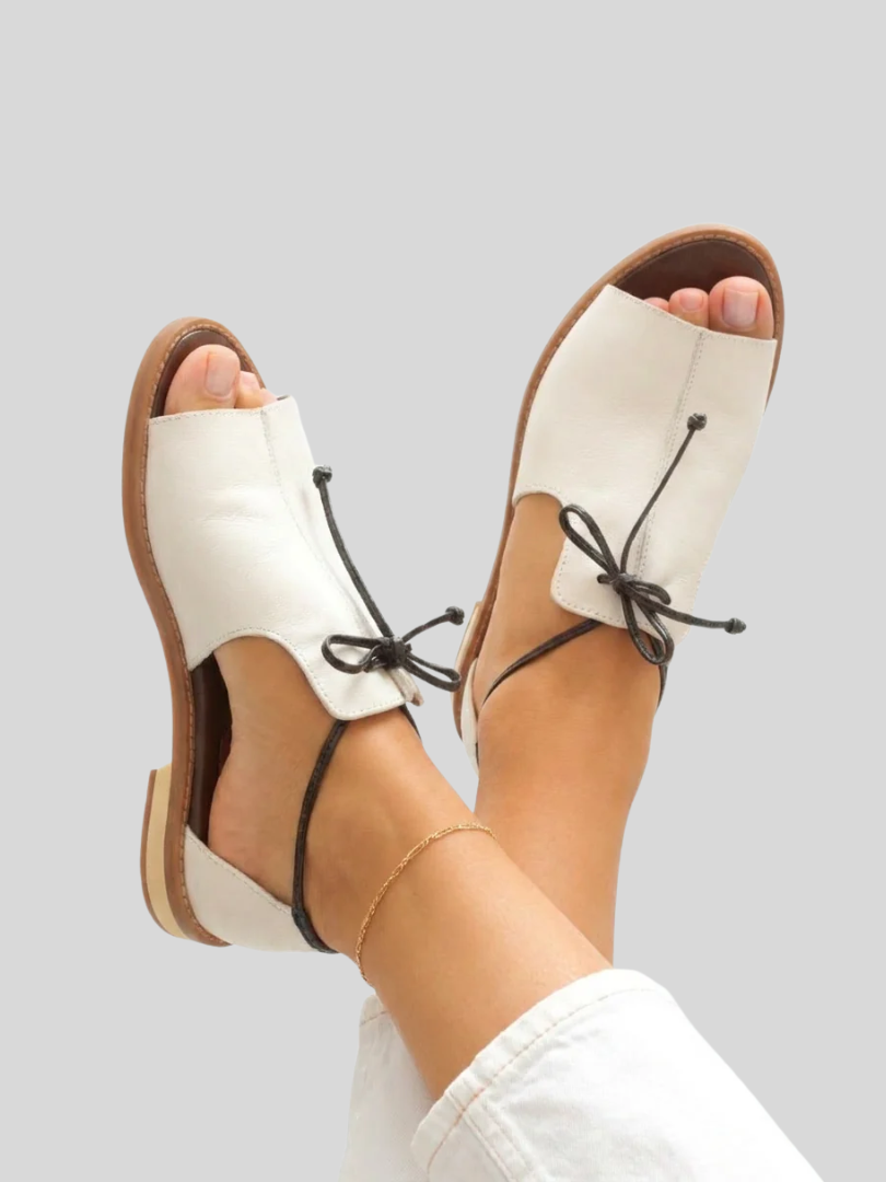 Olive | Leather Summer Sandals