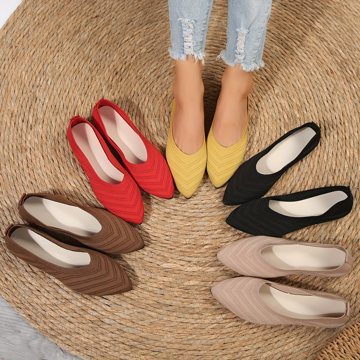Scarlett | Square Toe Comfort Flats