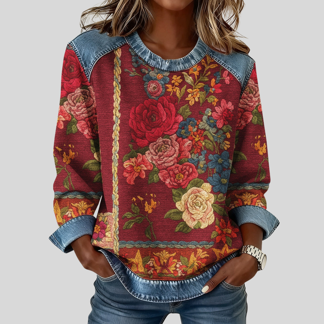 Junelle | Floral Print Sweatshirt