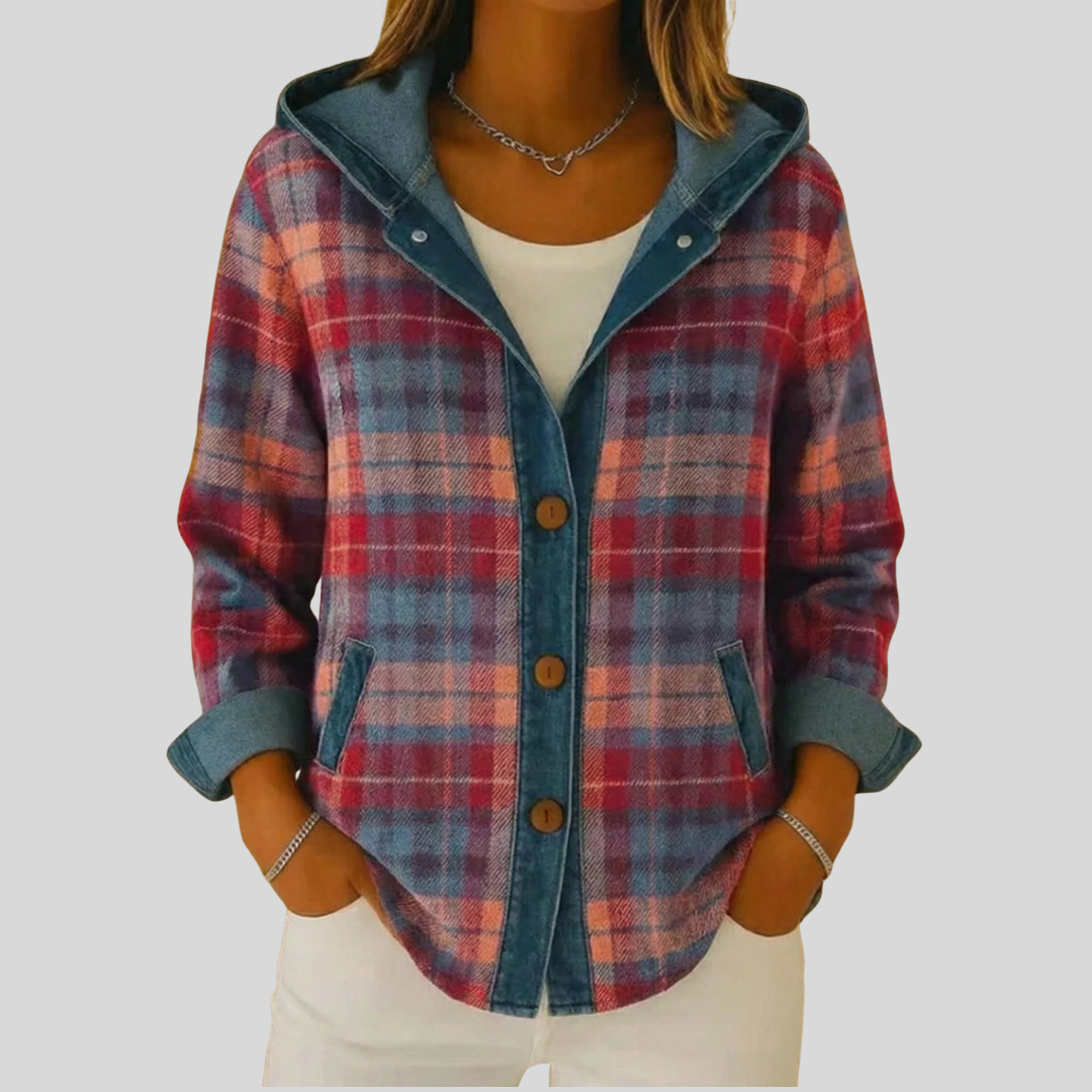 Kellaway | Hooded Plaid Shacket