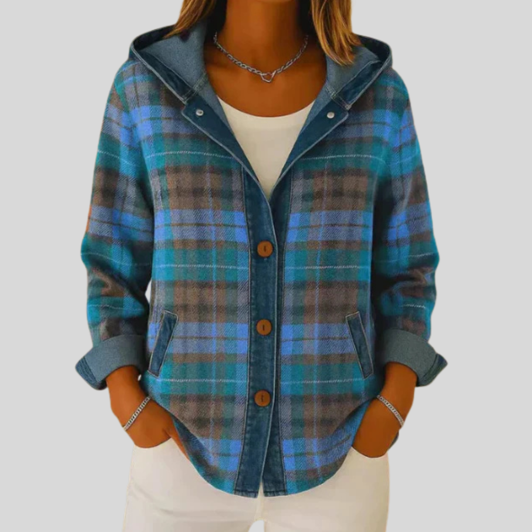 Hildred | Hooded Plaid Shacket