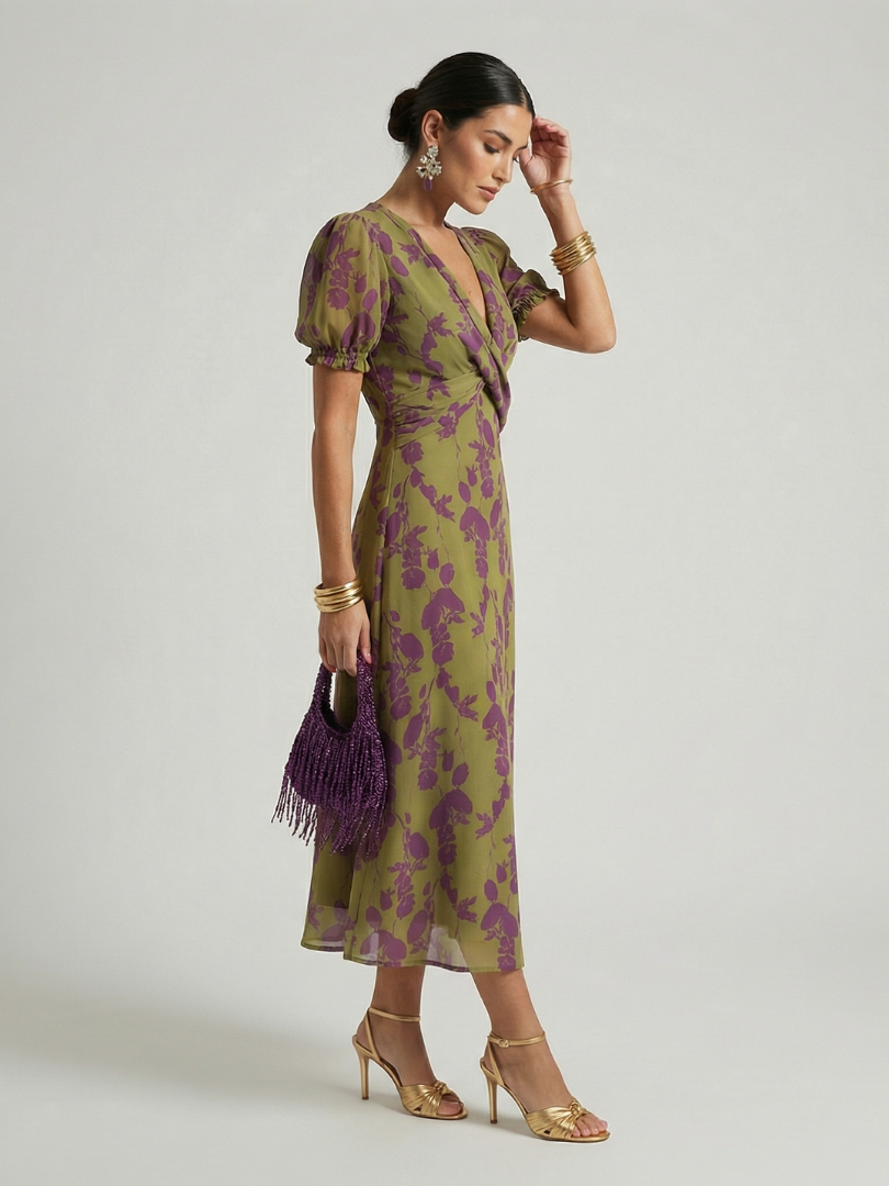 Marielle | Relaxed Floral Midi Dress