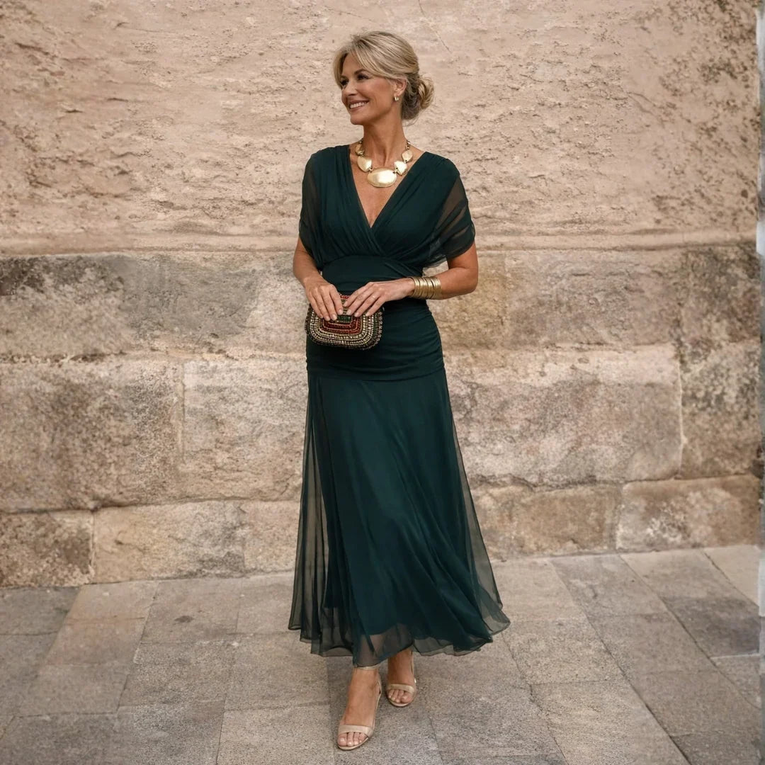 Eliza | Elegant Green Dress