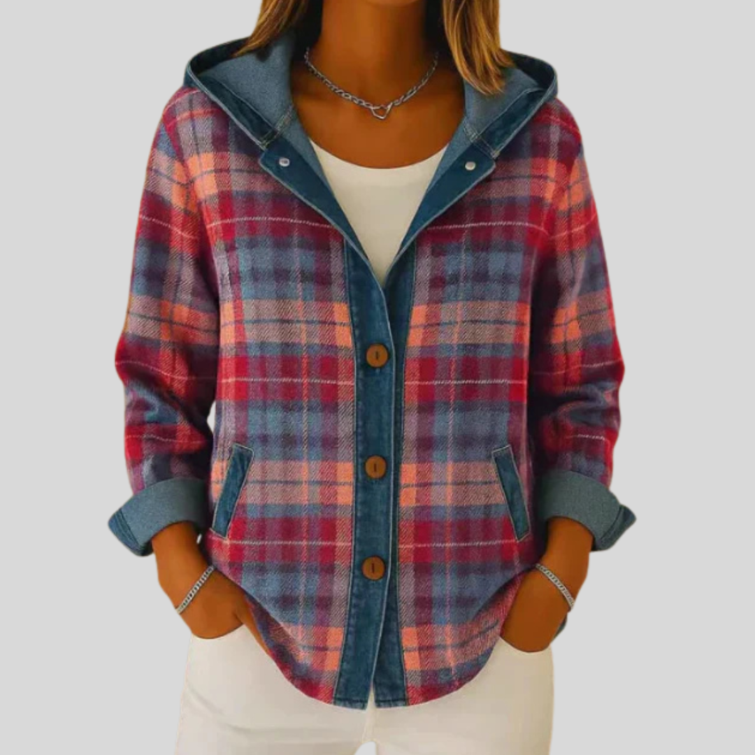 Hildred | Hooded Plaid Shacket