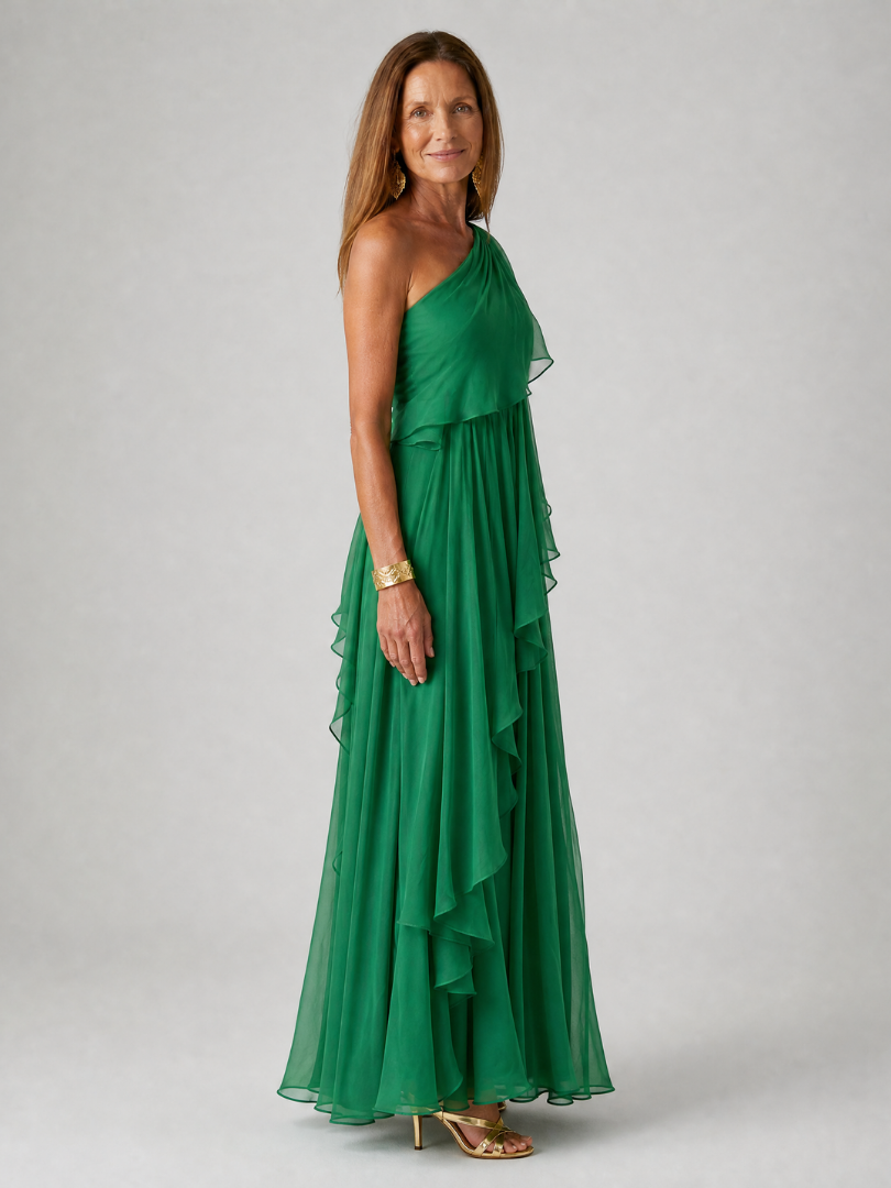 Tracey | Cascading Ruffle Maxi Dress