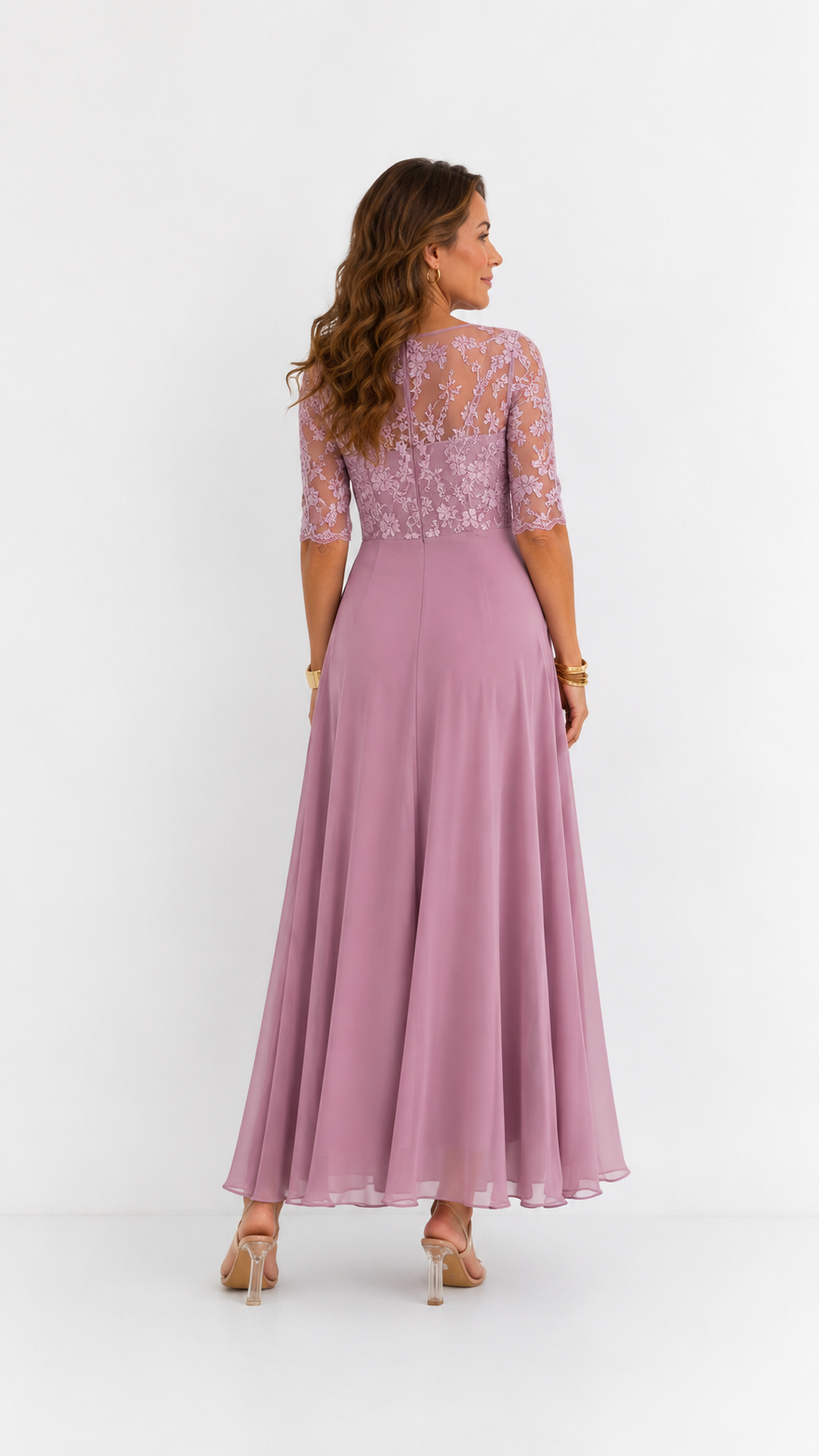 Rhonda | Elegant Lace Midi Dress