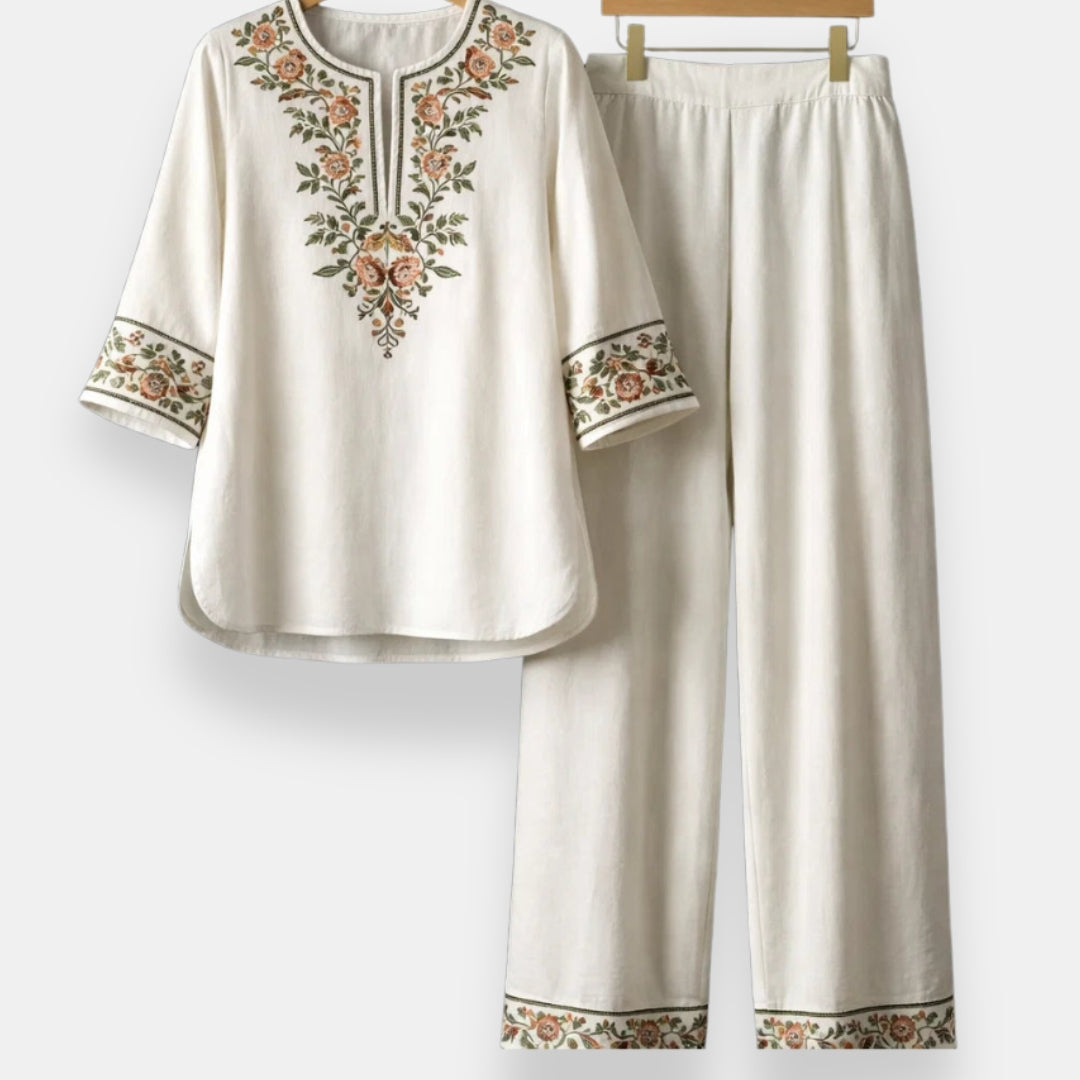 Cordelia | Embroidered Two-Piece Set