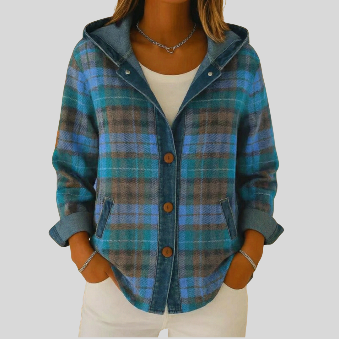 Bevlyn | Hooded Plaid Shacket