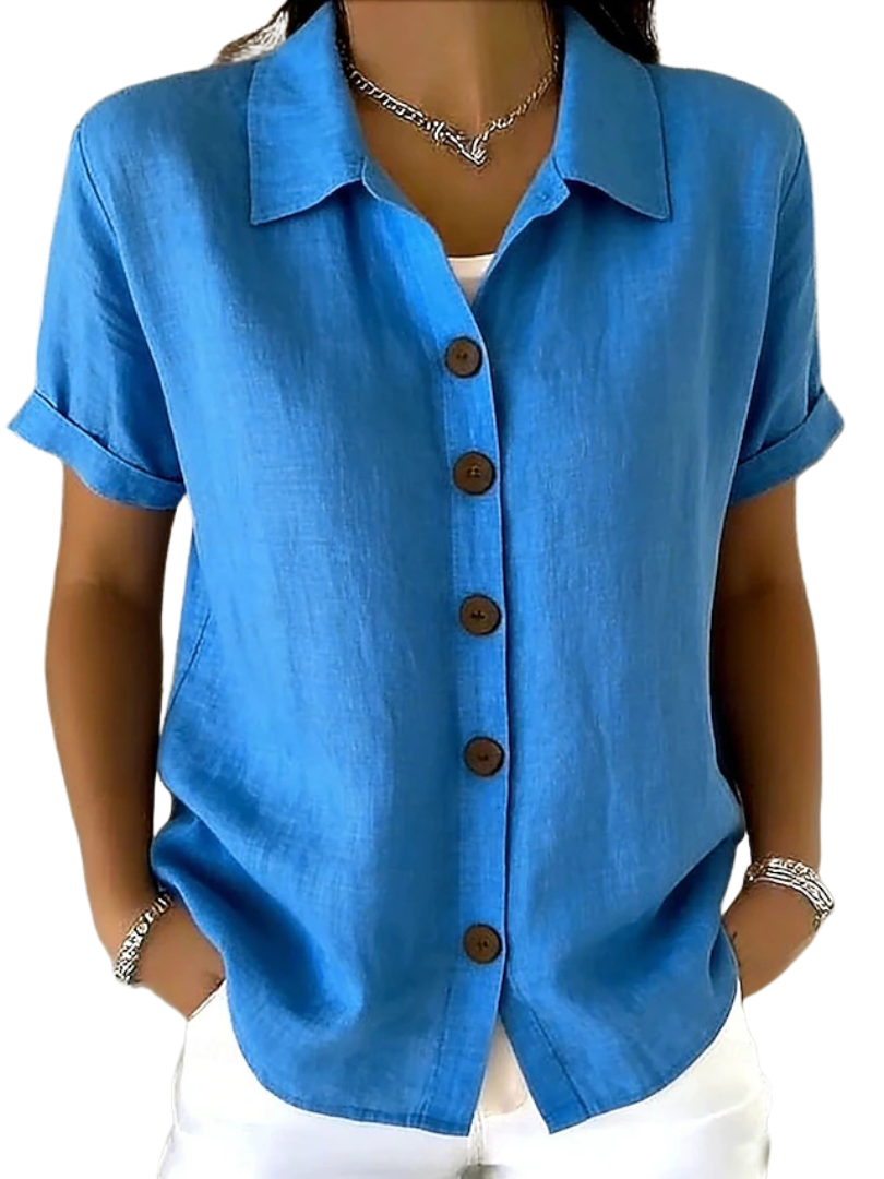 Gracie | Relaxed Short Sleeve Shirt