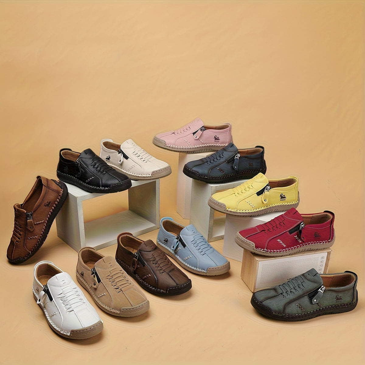 Katherine | Side-Zip Comfort Sneakers