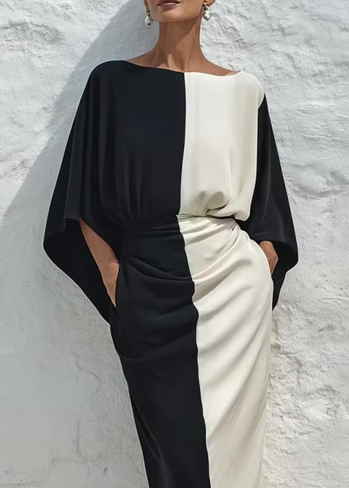 Monique | Contrast Top & Midi Skirt Set