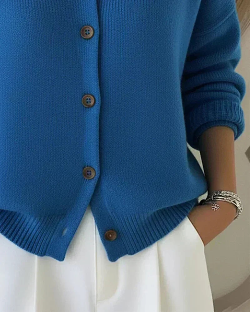 Verity | Collared Knit Cardigan