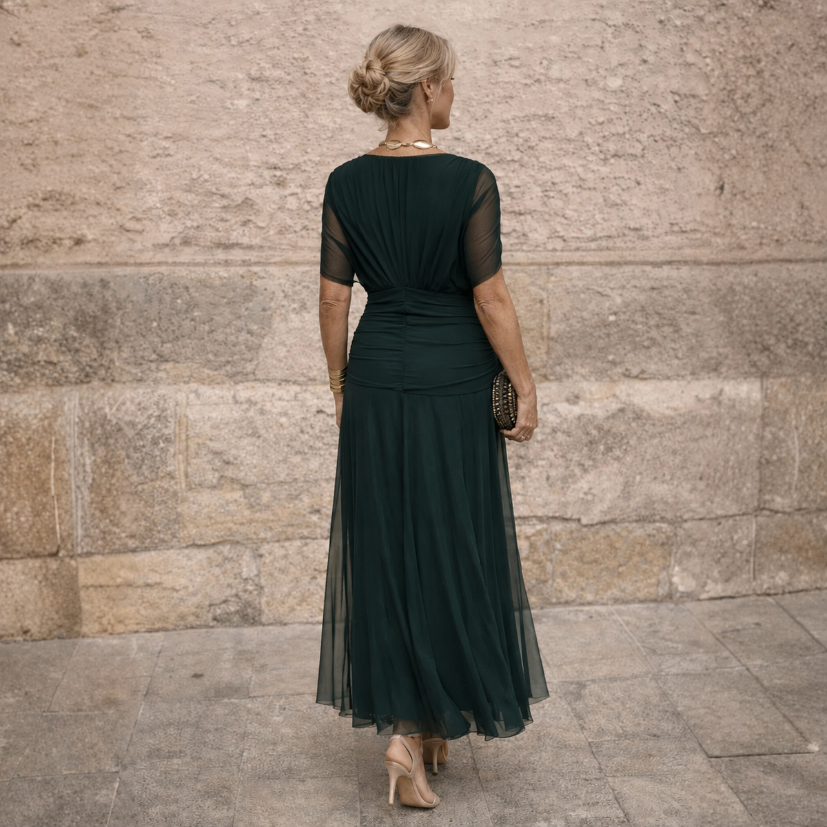Eliza | Elegant Green Dress