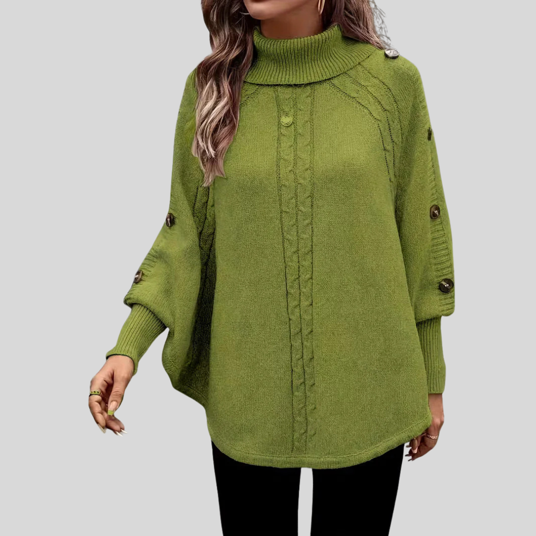 Norelle | High-Neck Cable-Knit Sweater
