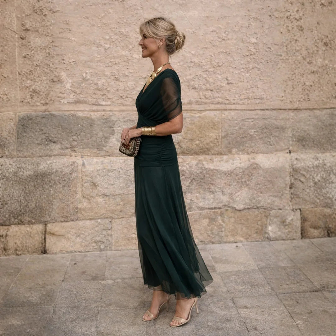 Eliza | Elegant Green Dress
