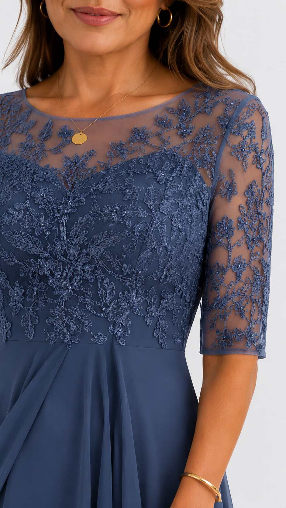 Rhonda | Elegant Lace Midi Dress