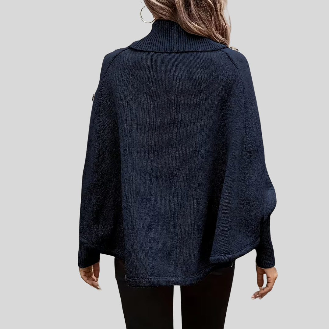 Norelle | High-Neck Cable-Knit Sweater