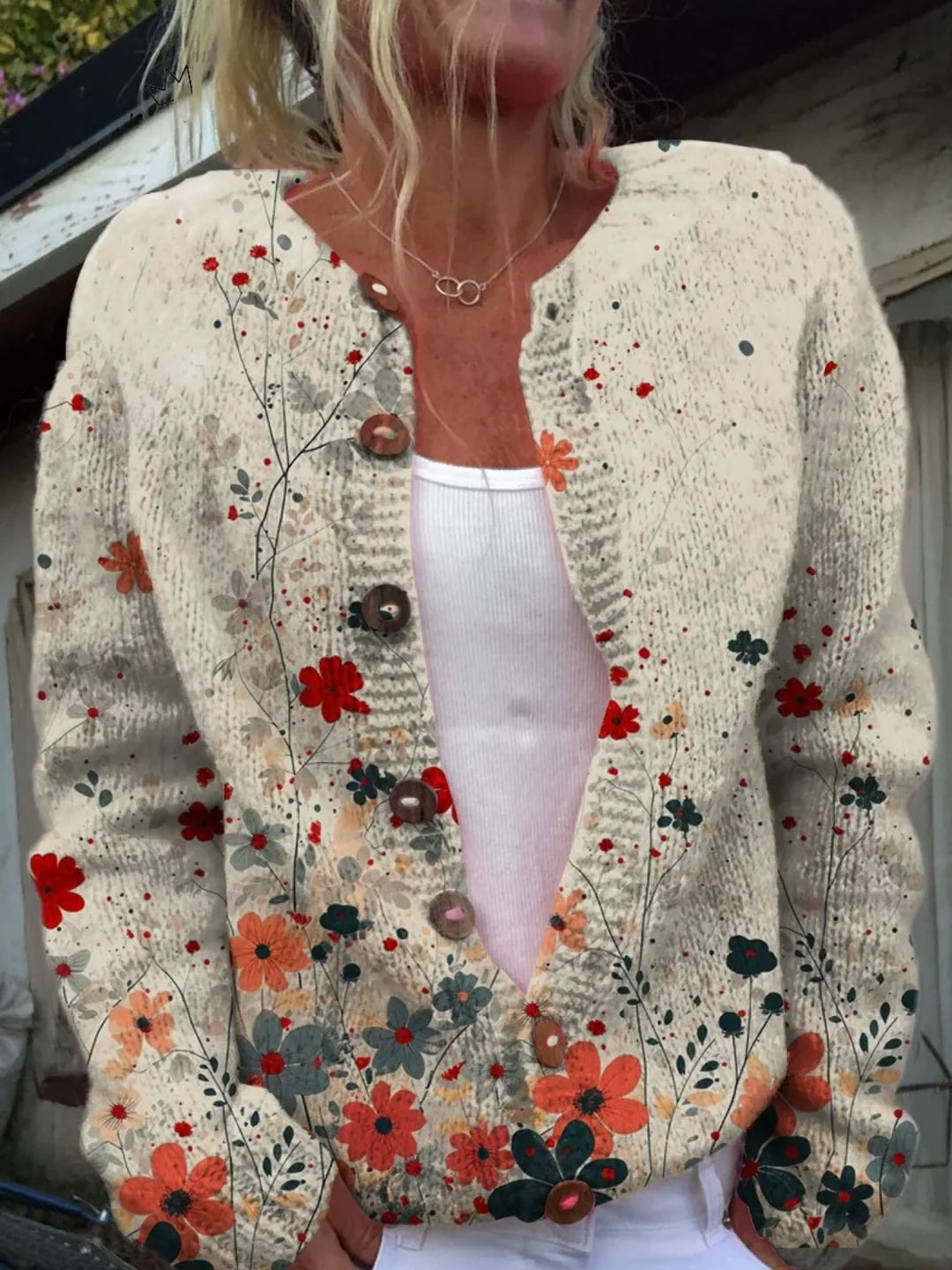 Sabrina | Fair Isle Knit Cardigan