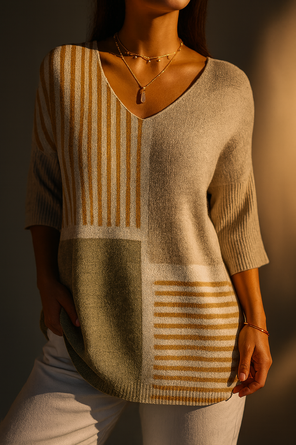 Felicity | Color-Block Relaxed Pullover