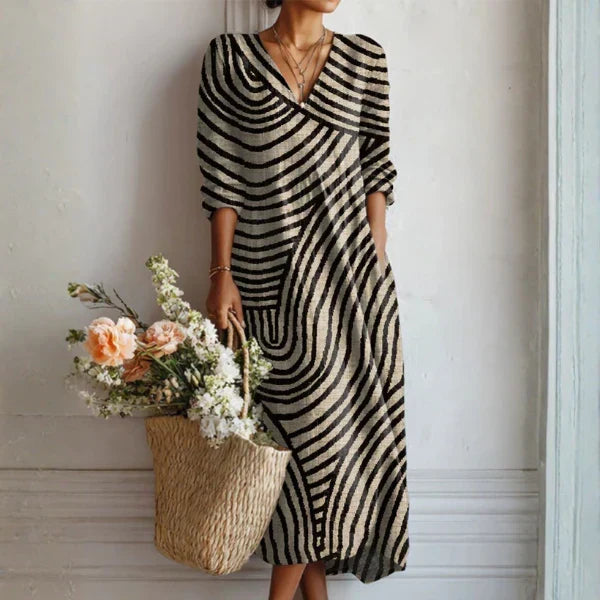 Boho Vintage Charm Long Dress