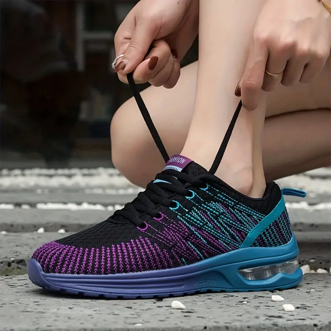 Zoey | Orthopedic Shoes in Black & Purple