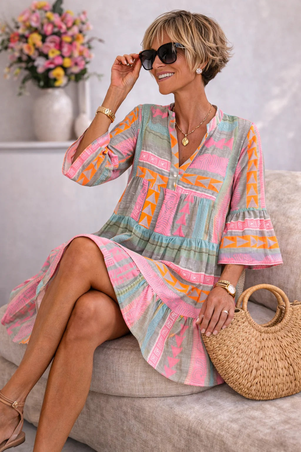Aurabelle | Vintage Grace Midi Dress