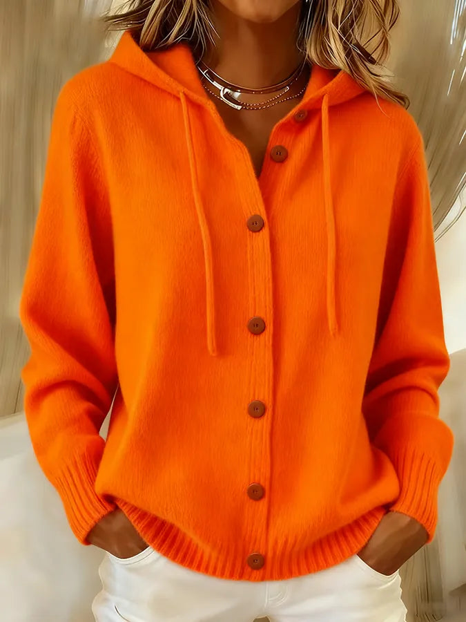 Bridget | Hooded Drawstring Cardigan