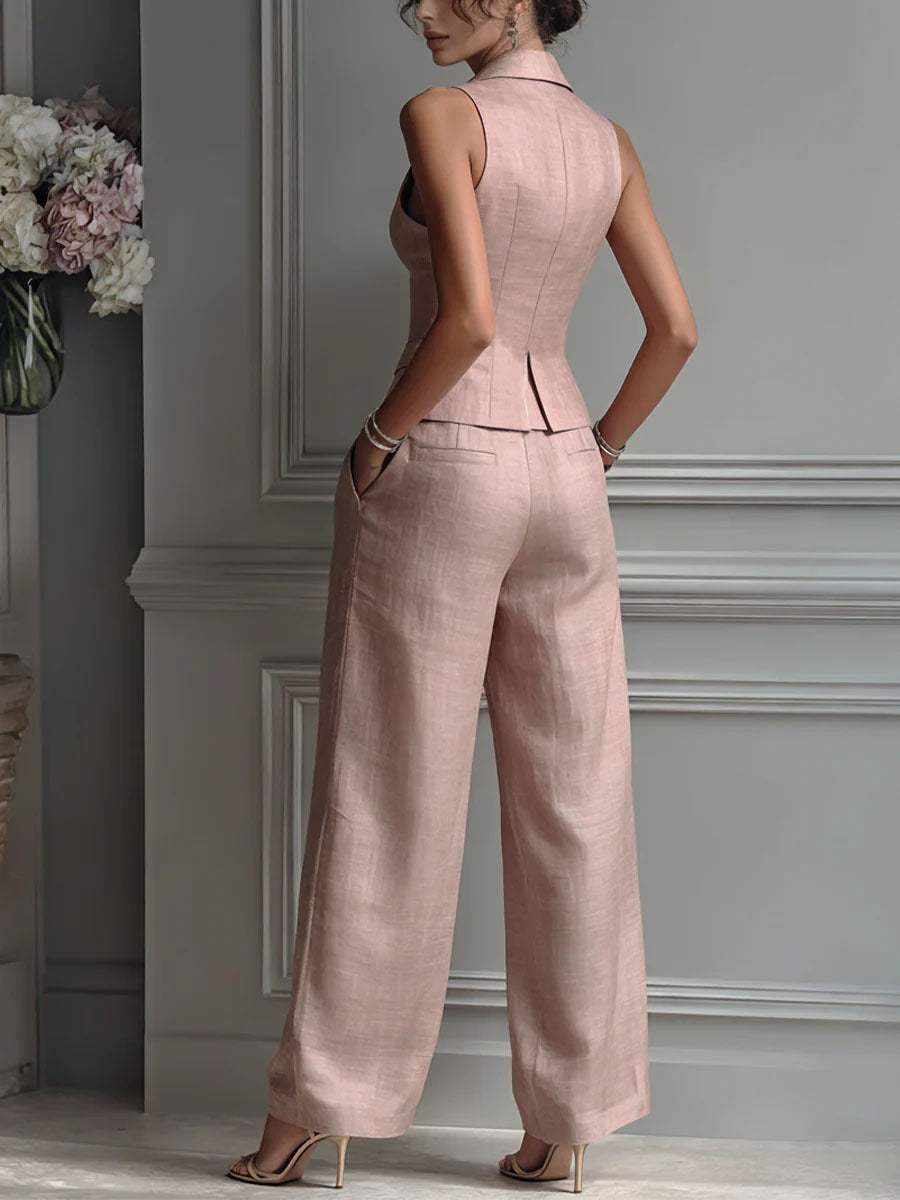 Juniper | V-Neck Button Two-Piece Set