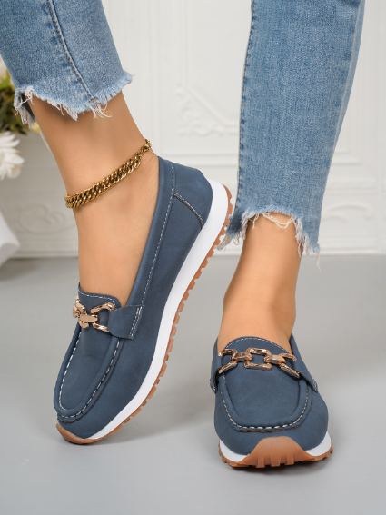 Chloe | Orthopedic Flat Buckle Loafers