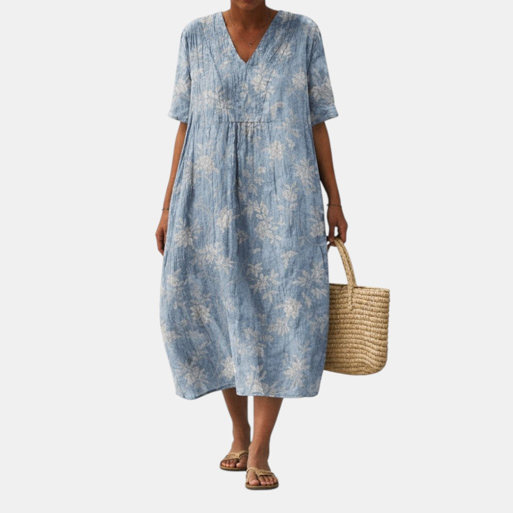 Boho Sunlit Print Long Dress