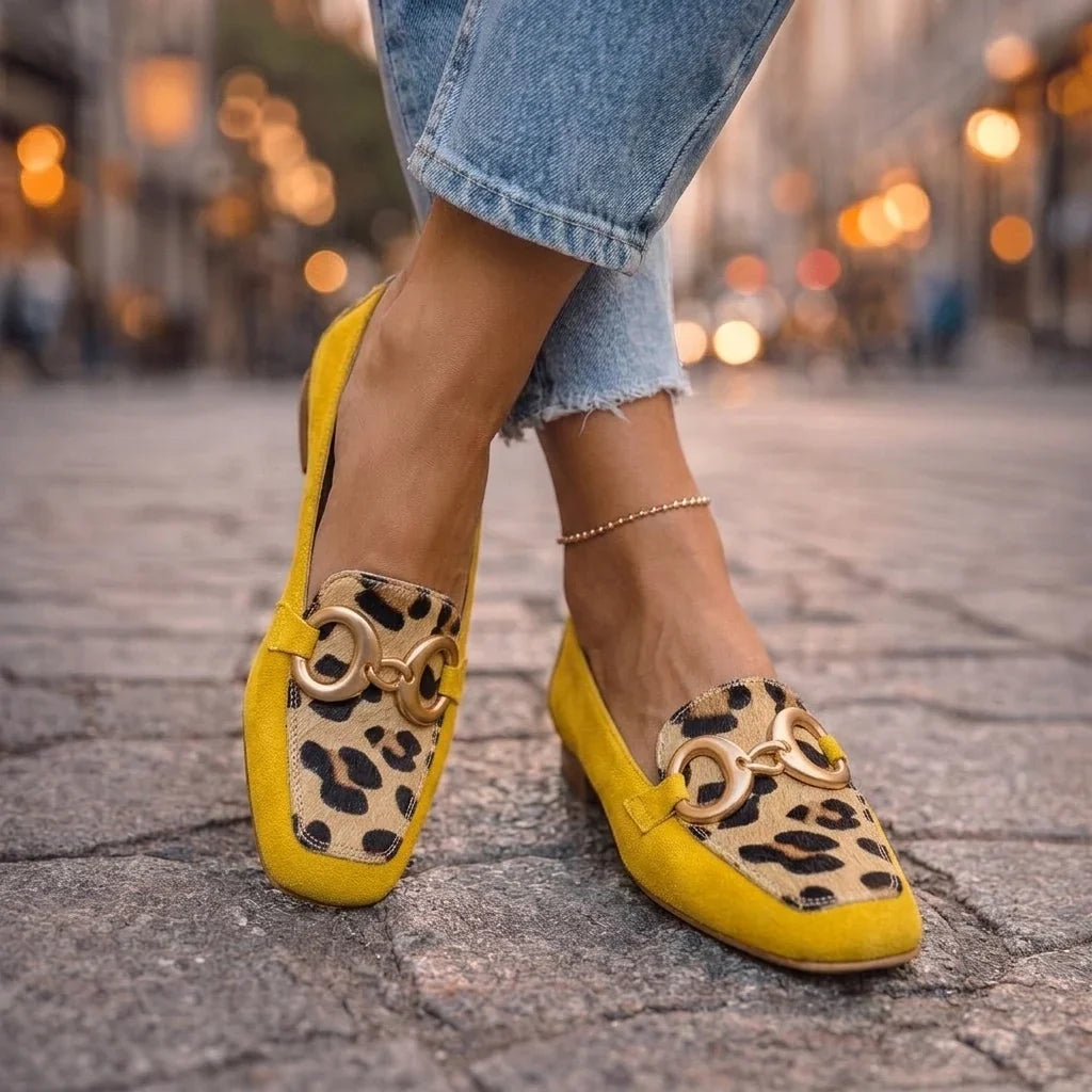 Giulia | Leopard Print Snaffle Loafers