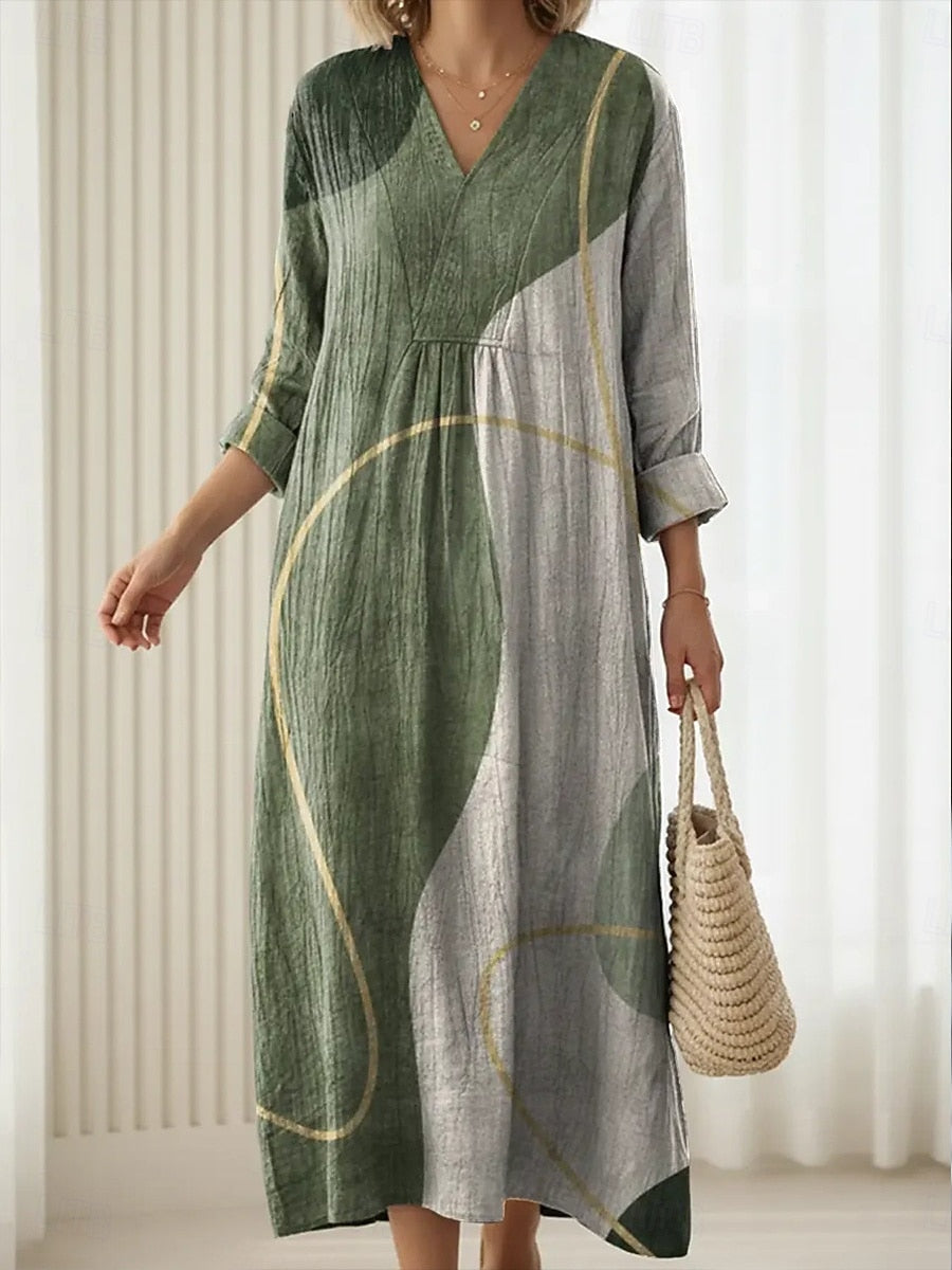 Boho Bold Print Long Dress