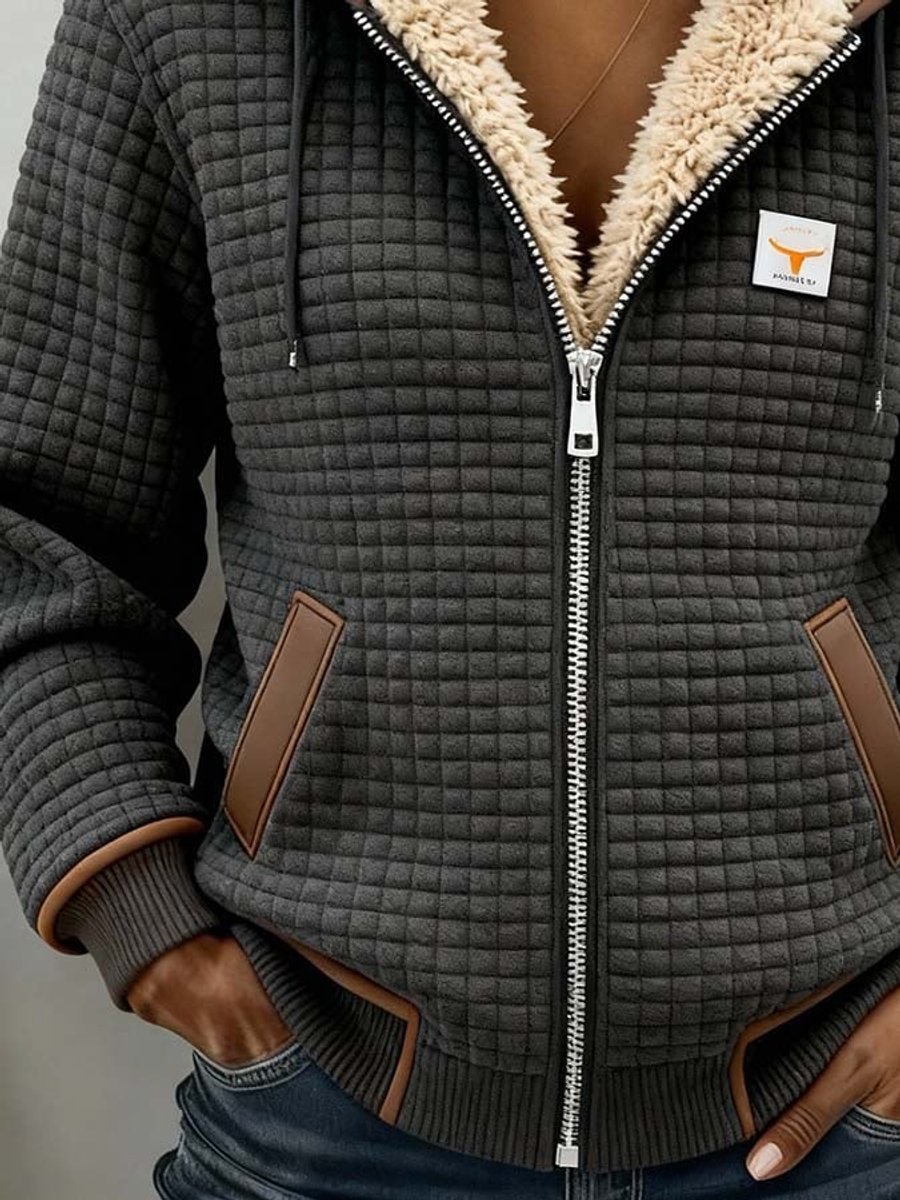 Sandra | Sherpa-Lined Quilted Hooded Jacket