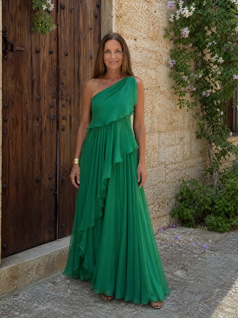 Tracey | Cascading Ruffle Maxi Dress