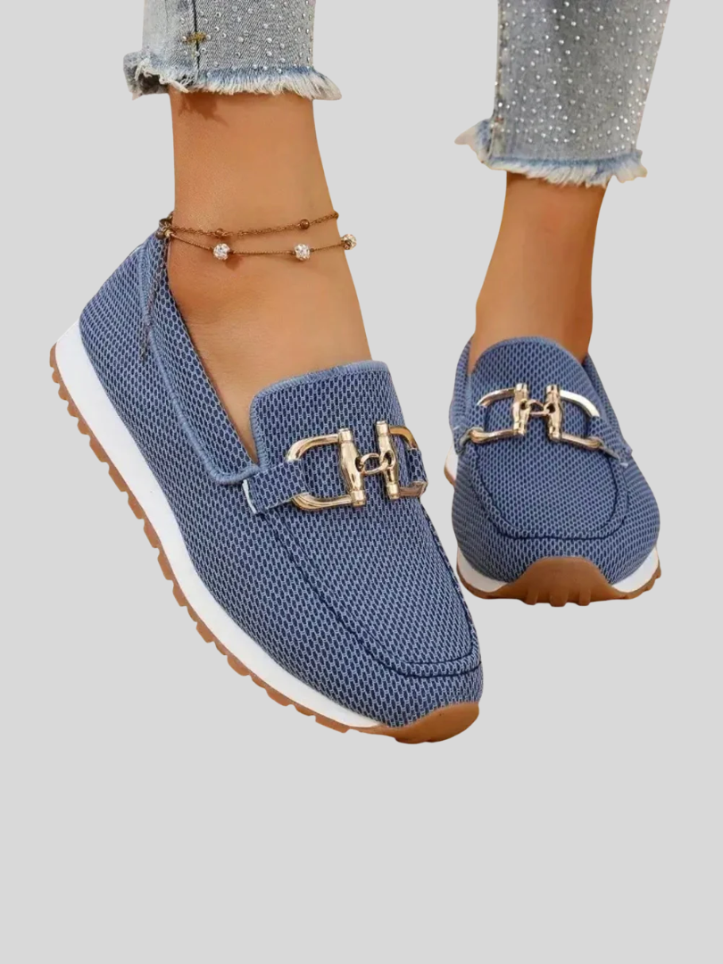 Reyna | Horsebit Detail Leather Loafers
