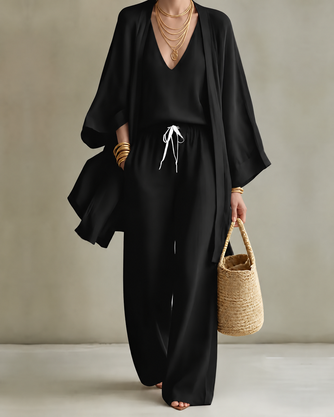 Tanisha | Three-Piece Linen Look Set
