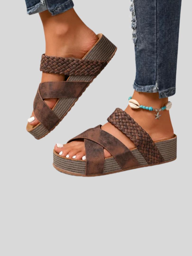 Abigail | Orthopedic Leather Strap Sandals