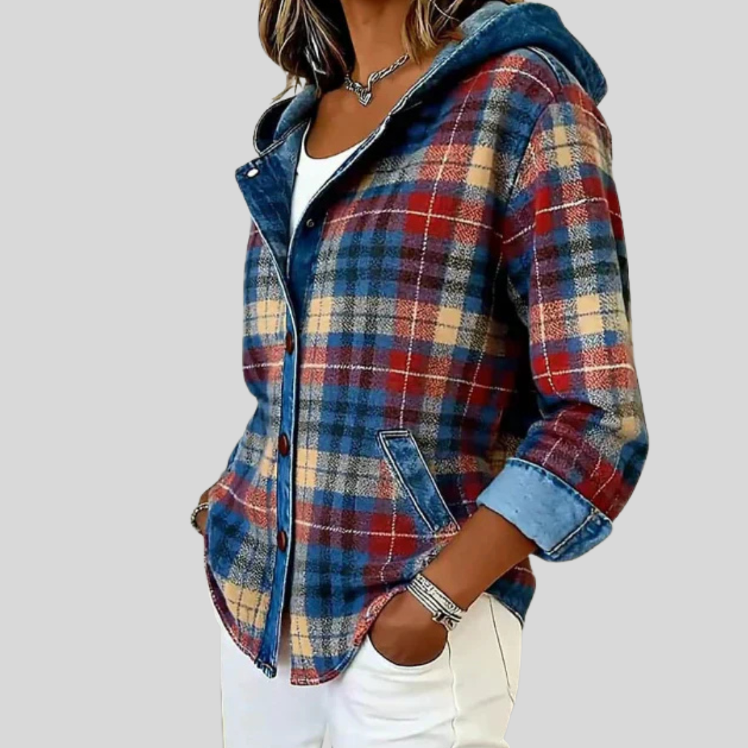 Hildred | Hooded Plaid Shacket