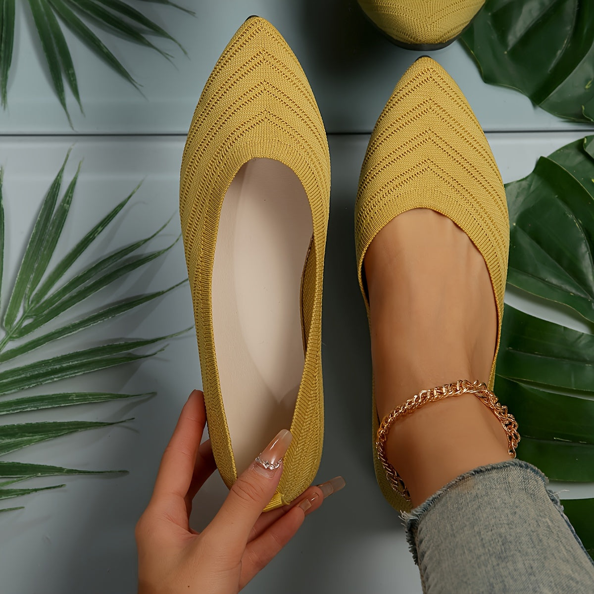Scarlett | Square Toe Comfort Flats