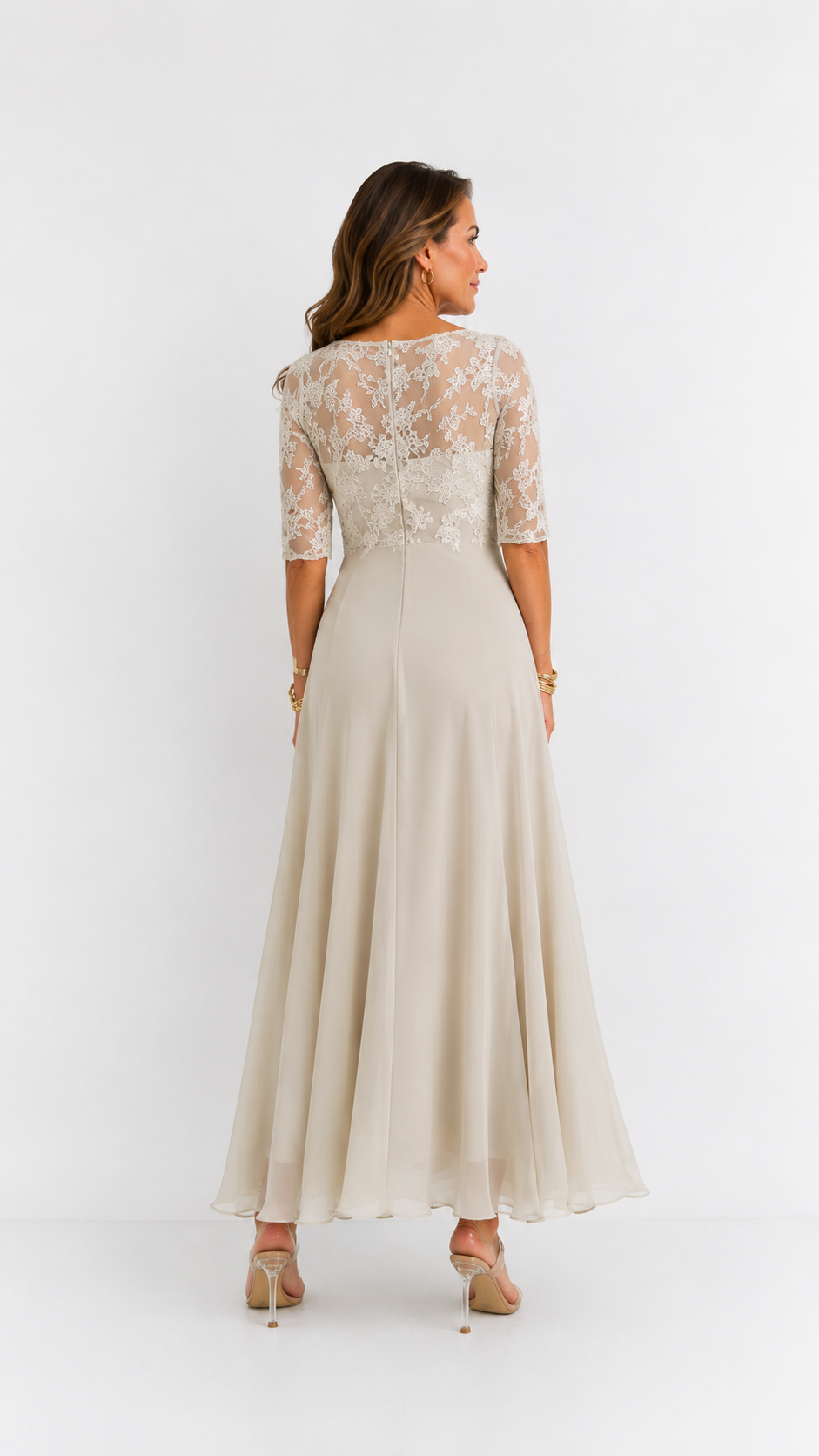 Rhonda | Elegant Lace Midi Dress