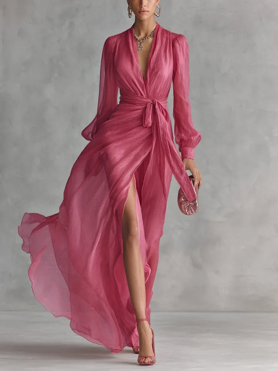 Gloria Maxi Dress with V-Neck