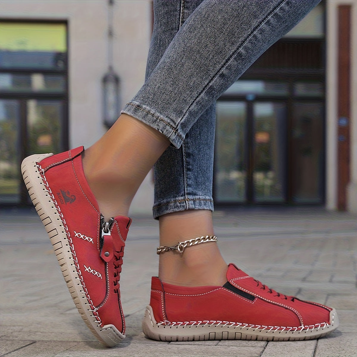 Katherine | Side-Zip Comfort Sneakers
