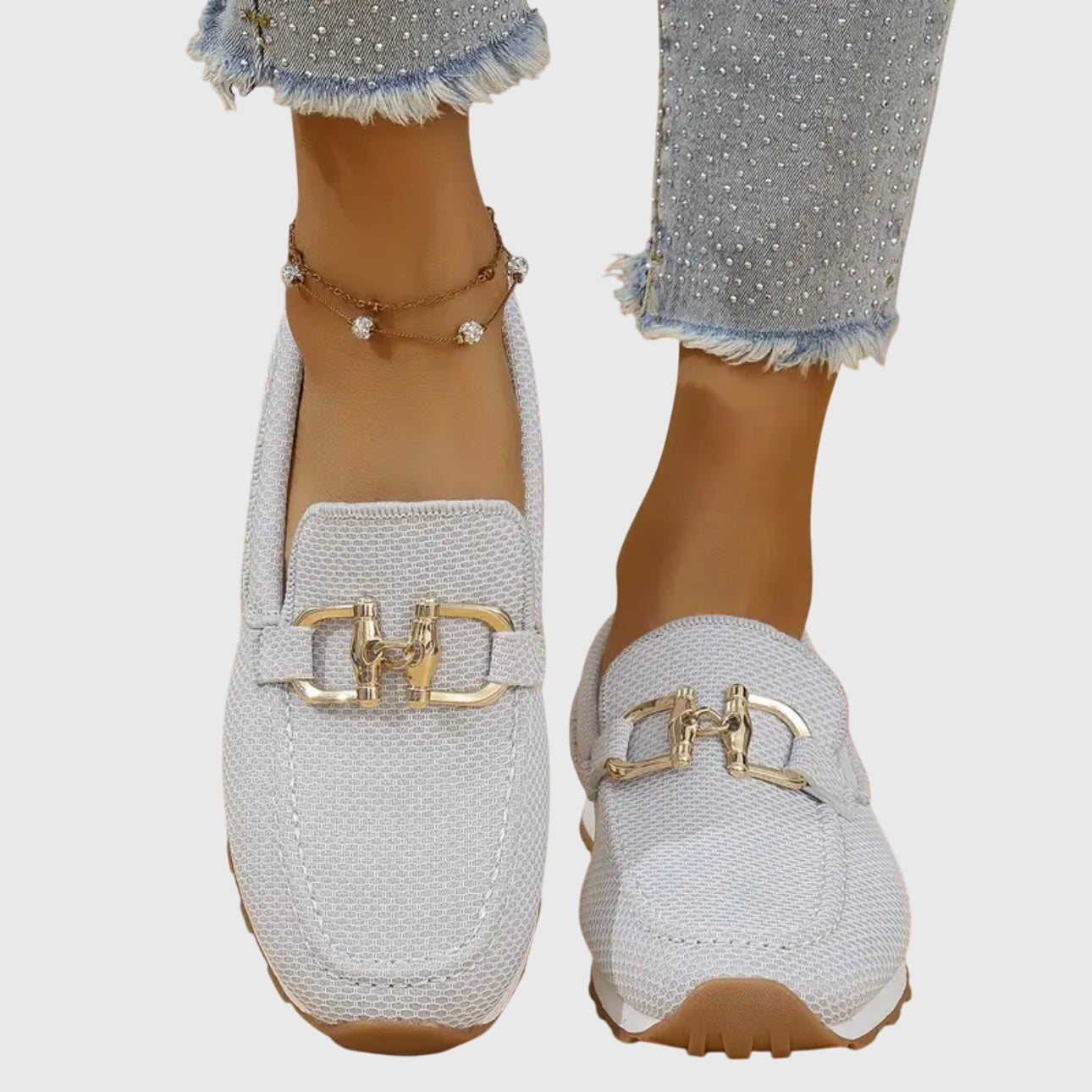 Reyna | Horsebit Detail Leather Loafers