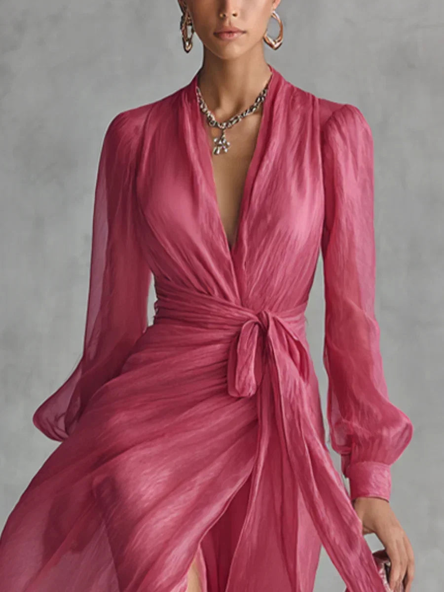 Gloria Maxi Dress with V-Neck