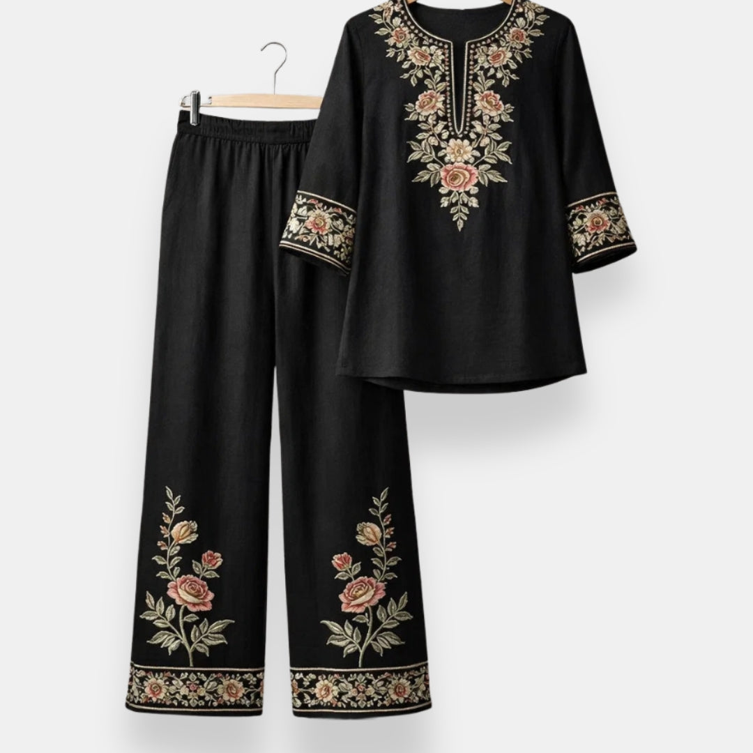 Cordelia | Embroidered Two-Piece Set