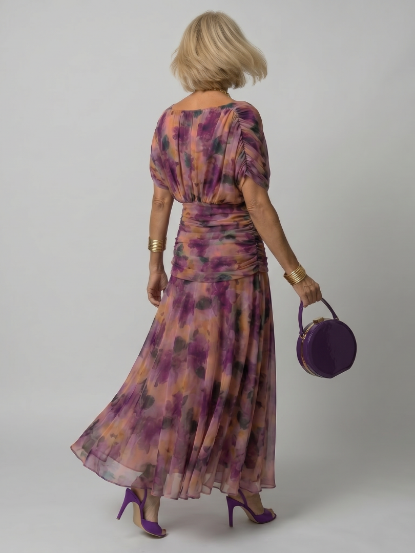 Danae | Off Shoulder Flow Midi Dress