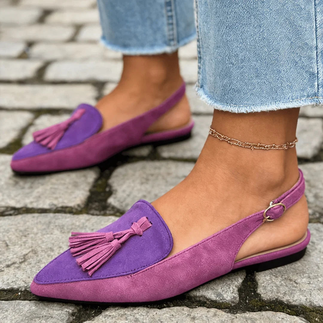 Marisa | Backless Tassel Mules