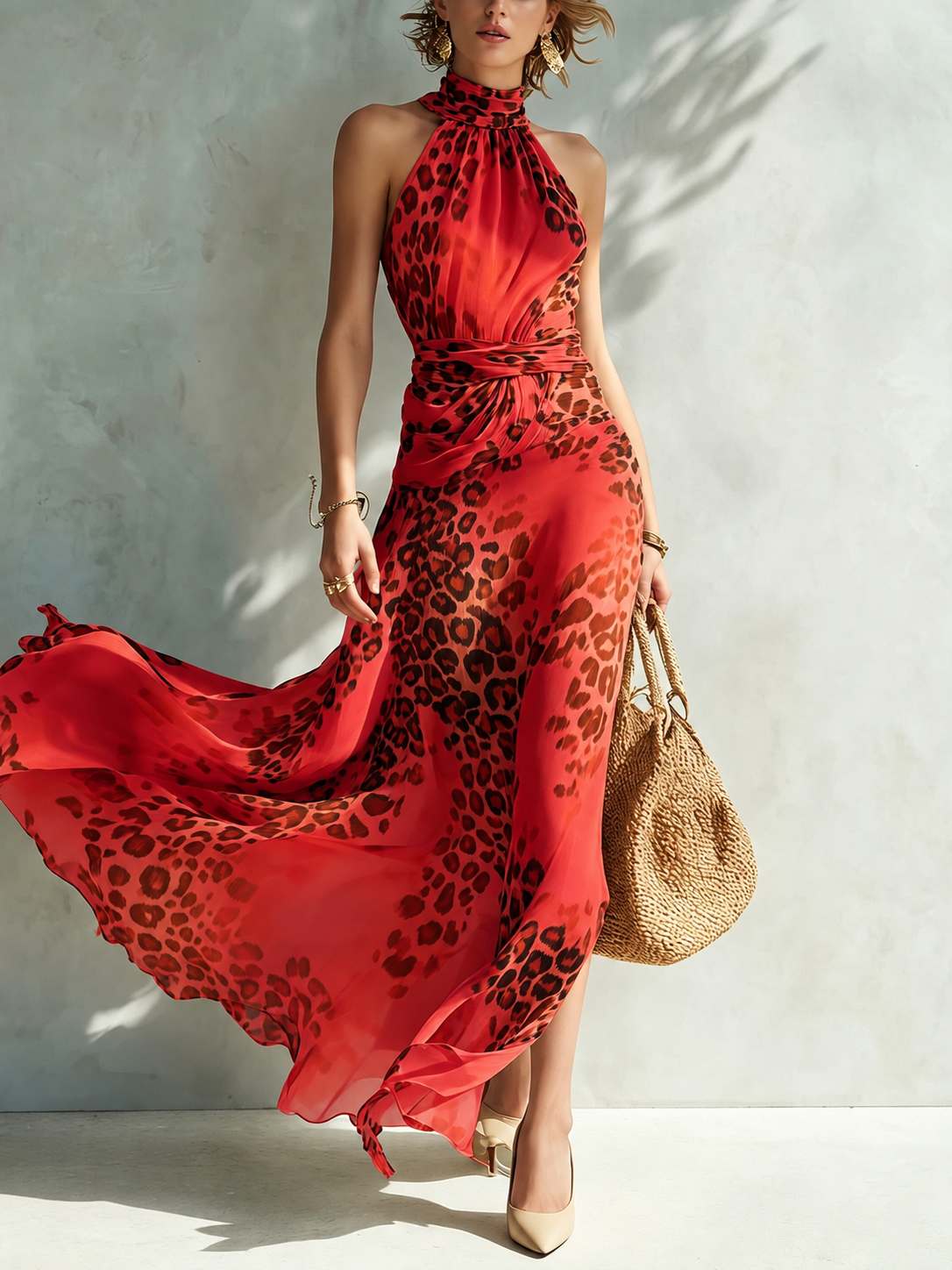 Daniela | Animal Print Maxi Dress